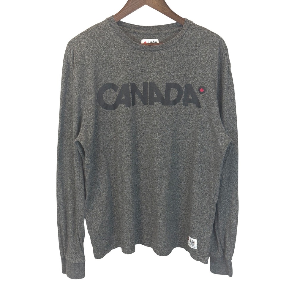 Hudson Bay Co Team Canada 2006 Olympics Gray‎ 100% Cotton Tee size Large